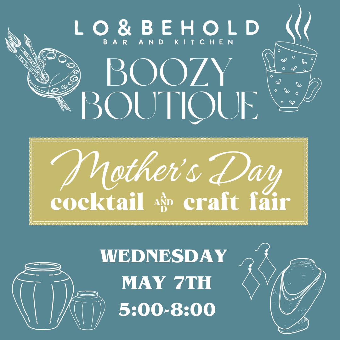 Eventos Boozy Boutique – Mother’s Day Sip & Shop