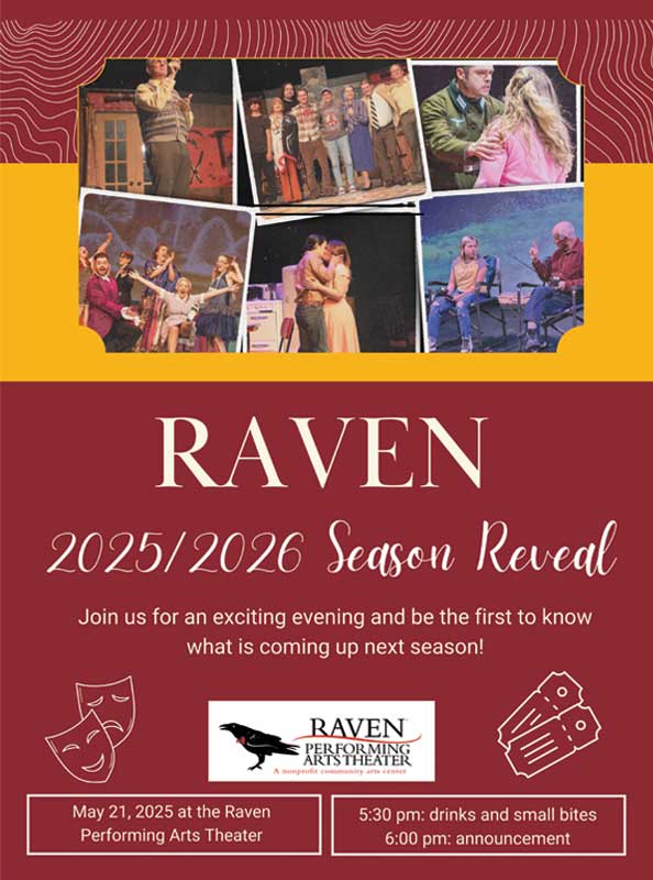Eventos Raven Players’ 2025 – 2026 Season Reveal