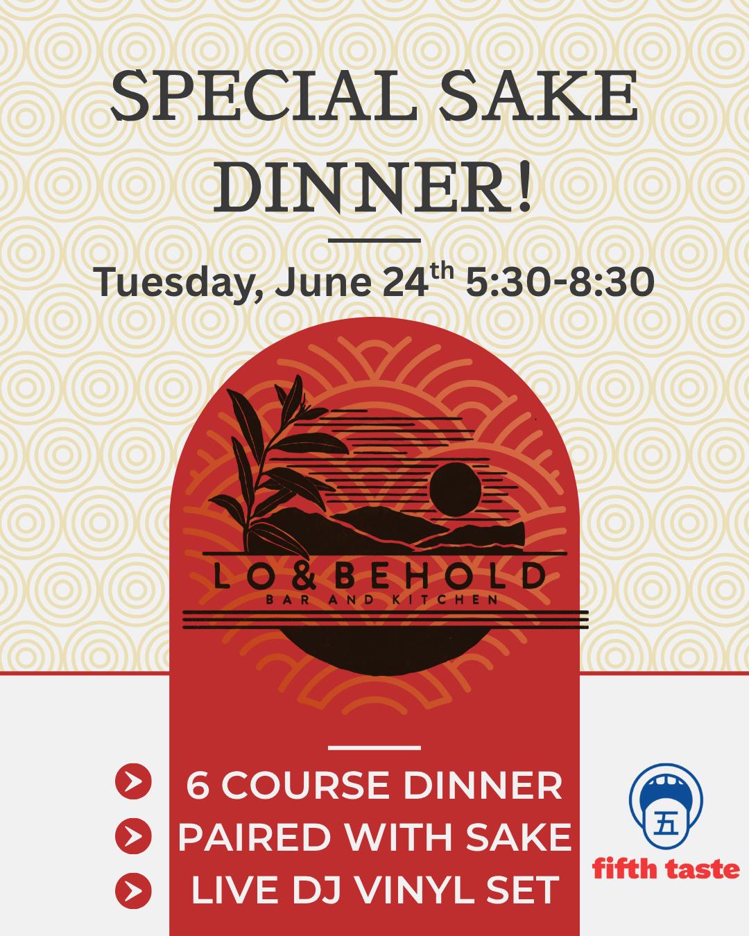 6-Course Sake Pairing Dinner