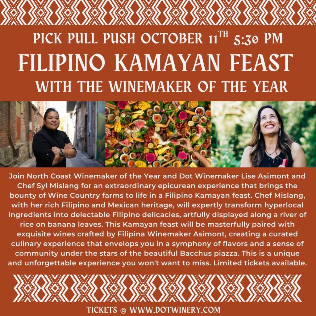 Winemaker of the Year Filipino Kamayan Feast Dinner
