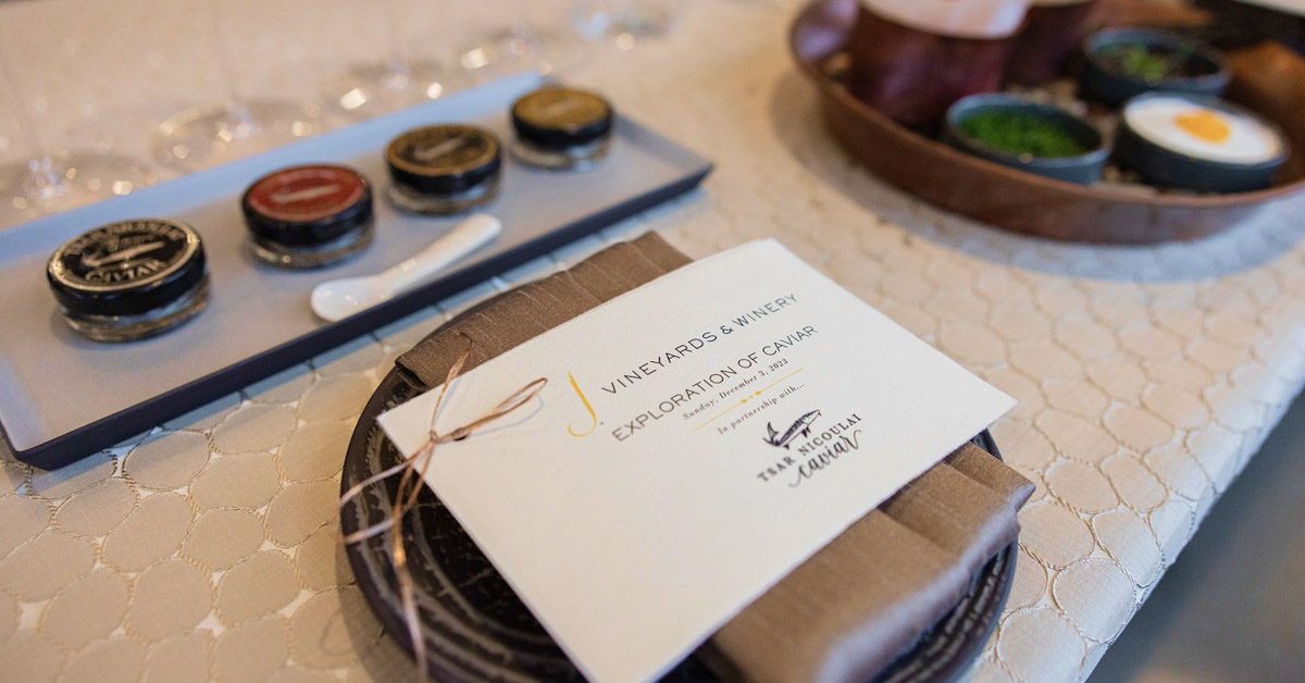 Events Exploration of Caviar at J Vineyards & Winery