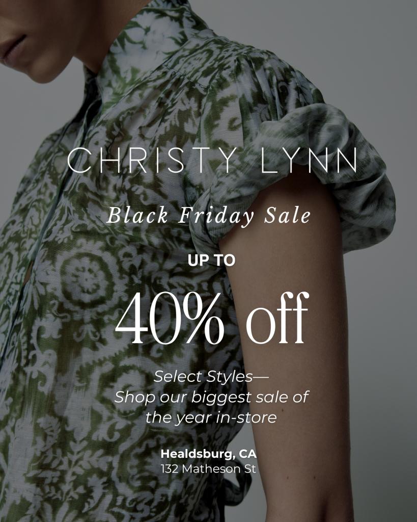 Black Friday Sale at Christy Lynn