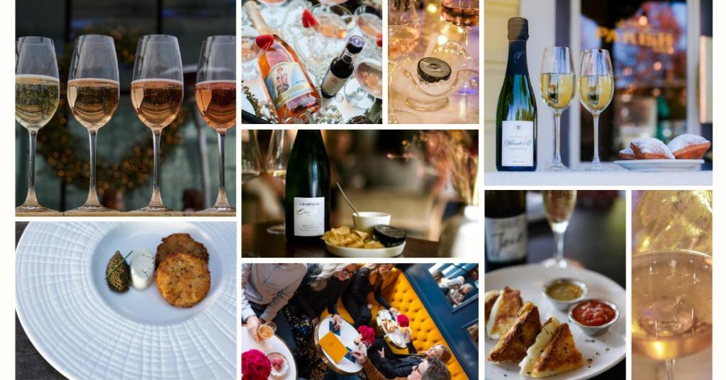 Downtown Healdsburg Sparkling Wine Trail Blog Collage