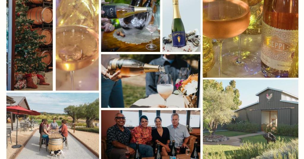Healdsburg Sparkling Wine Trail Collage - Dry Creek Valley