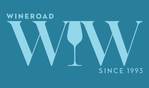 A stylized logo featuring the text 'Wineroad' and 'WW' with a wine glass icon in Healdsburg, California.