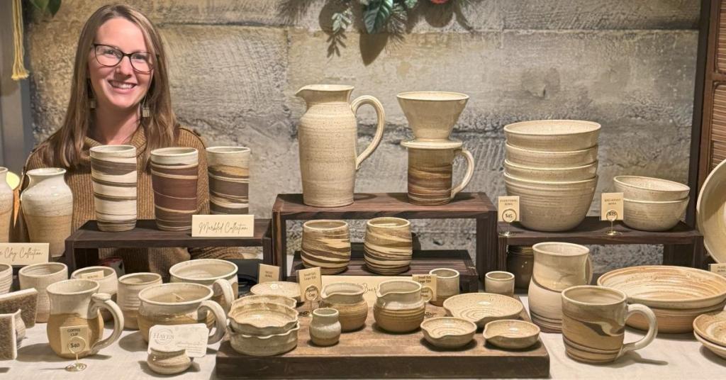 lo & behold kitchen bubbly holiday market event